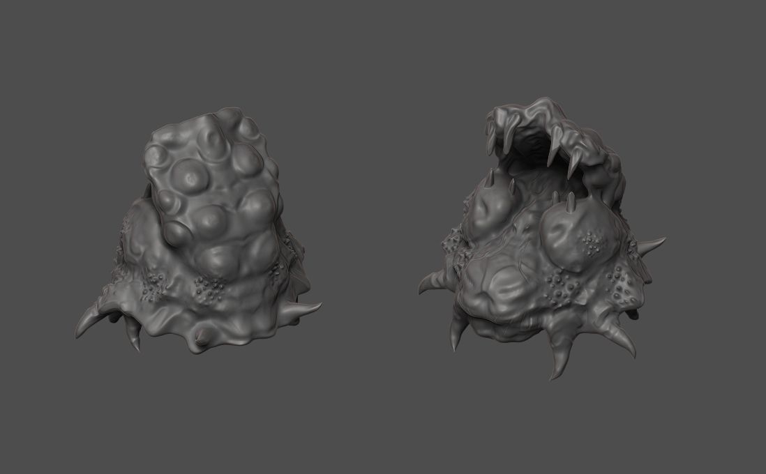 Glutter creature sclupt 3D model_1