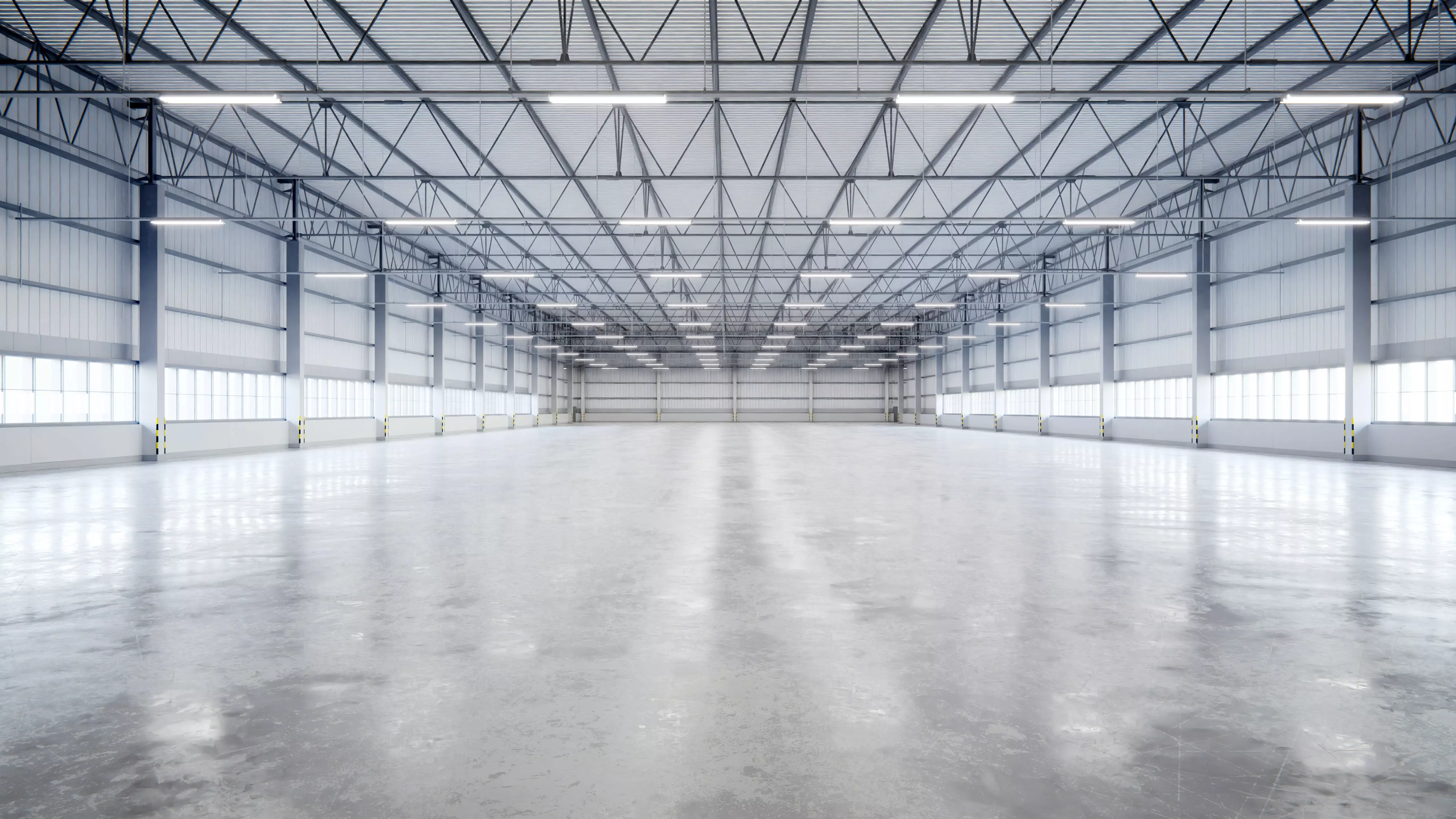 Warehouse Interior 9b Low-poly 3D model_0