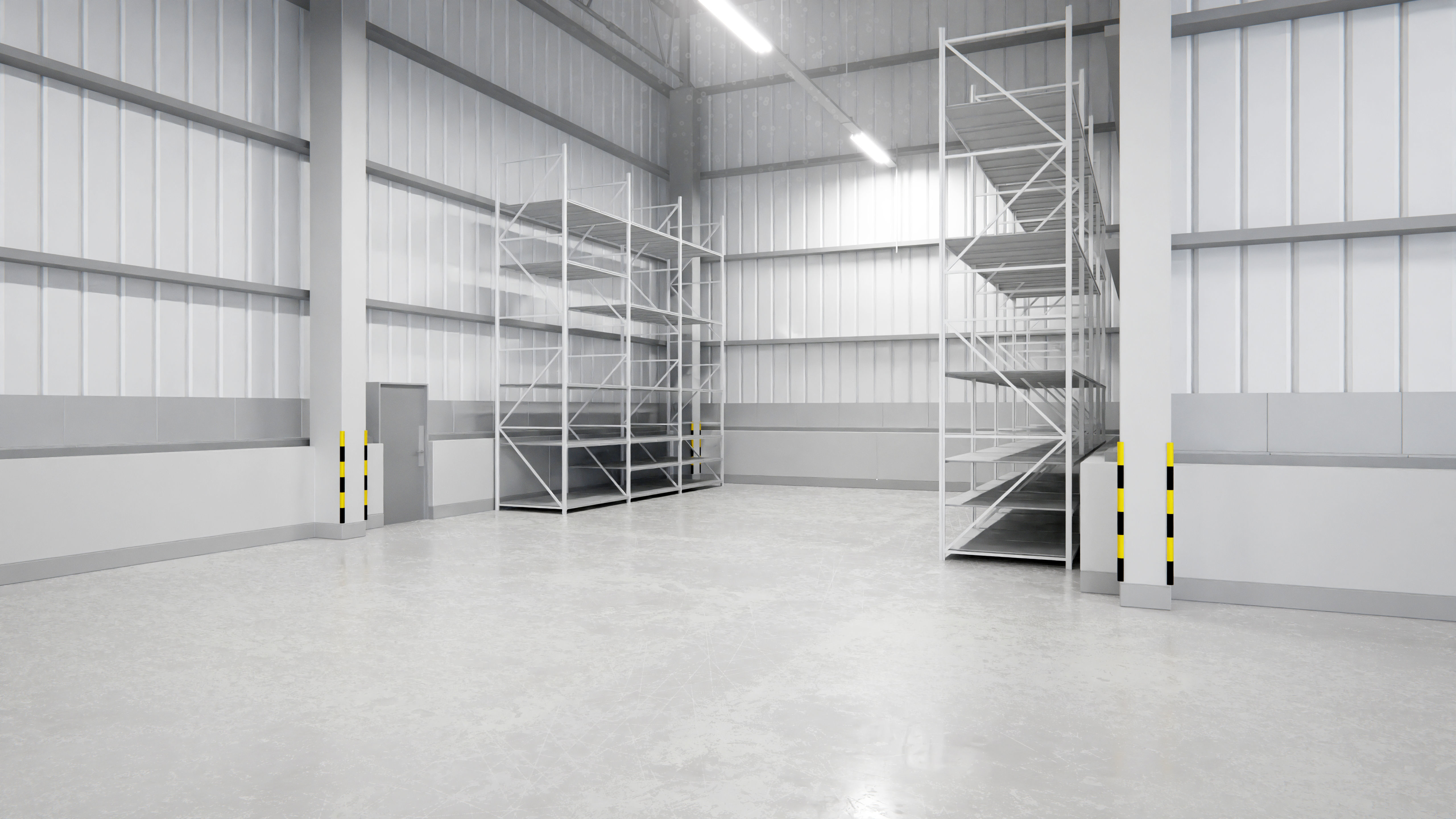 Warehouse Interior 9b Low-poly 3D model_3