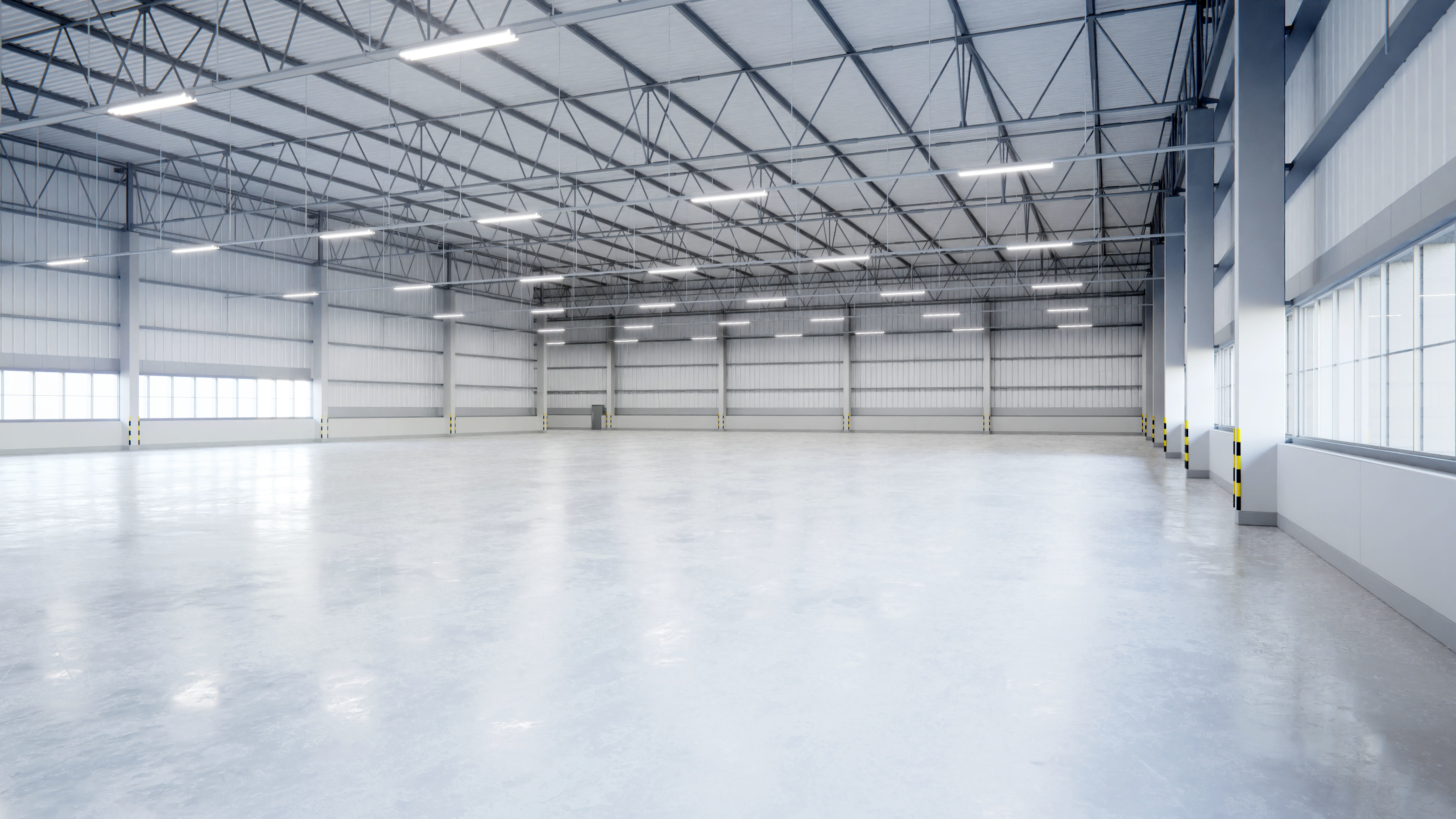 Warehouse Interior 9b Low-poly 3D model_2