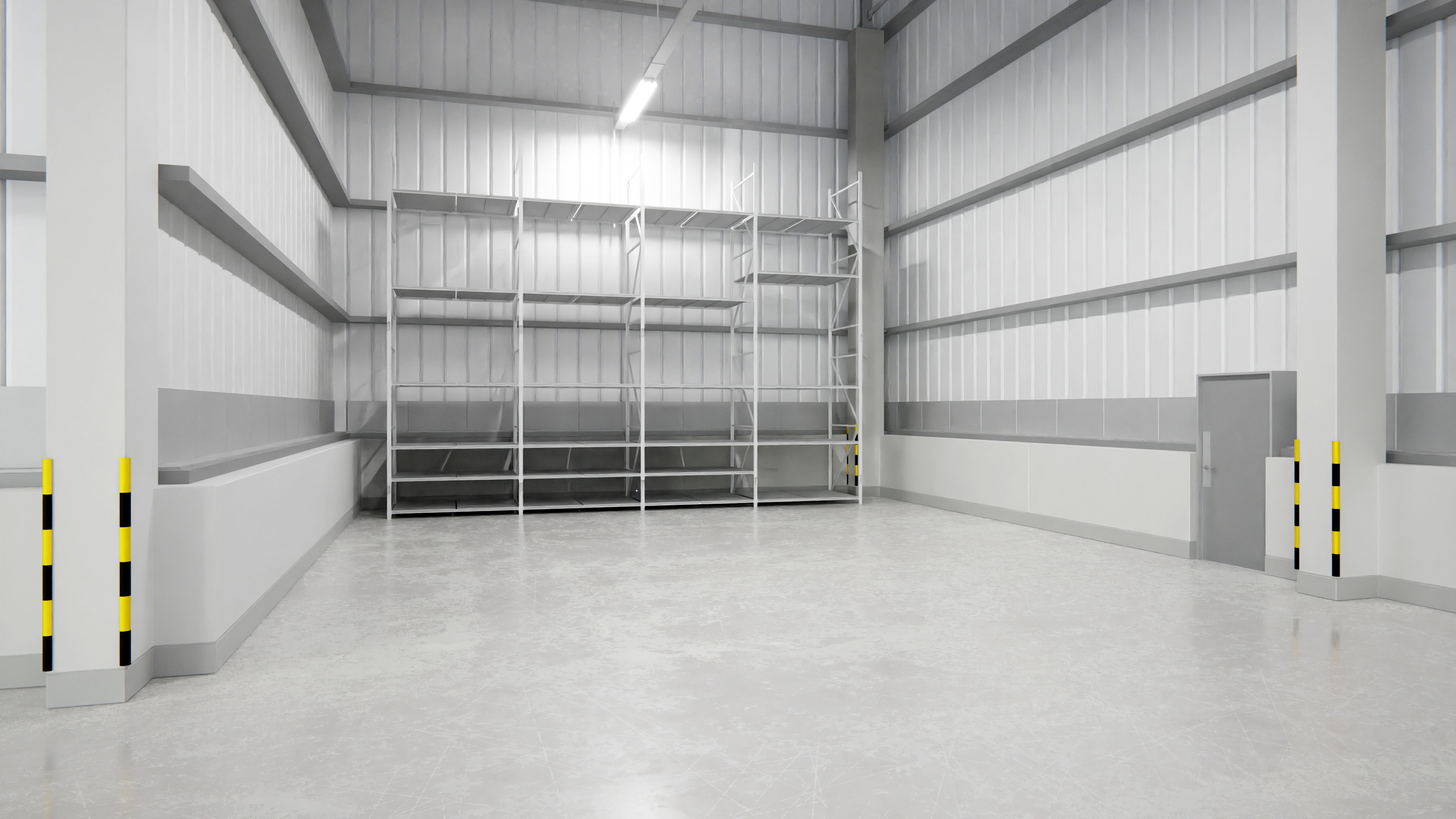 Warehouse Interior 9b Low-poly 3D model_5