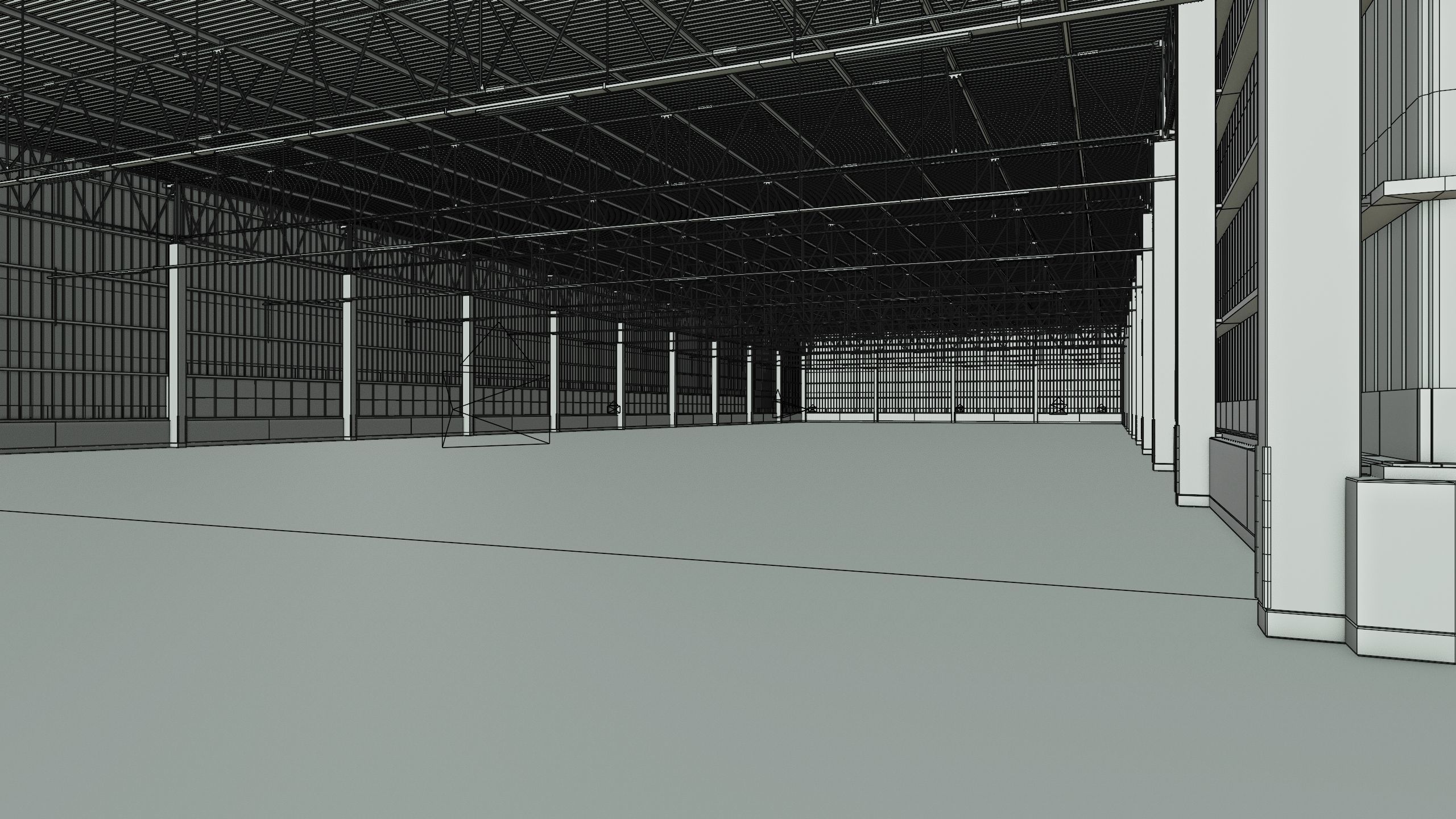 Warehouse Interior 9b Low-poly 3D model_15