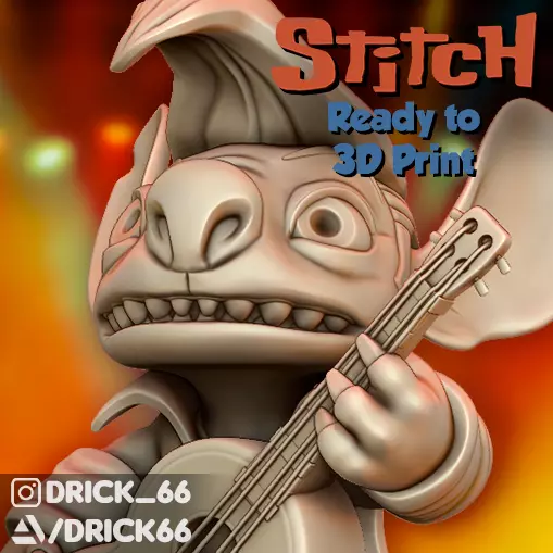 Stitch Elvis  3D print model_0