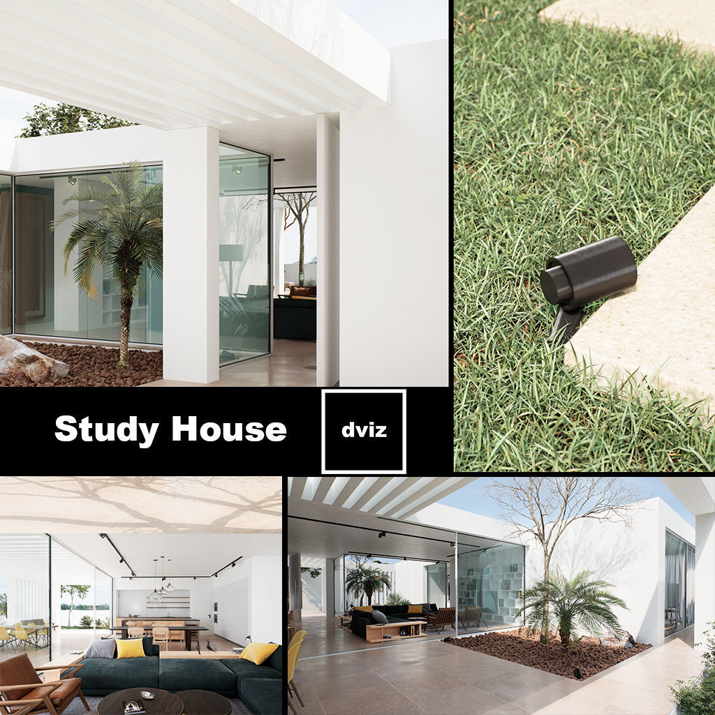  Realistic House Archviz UE4 Project Low-poly 3D model_2