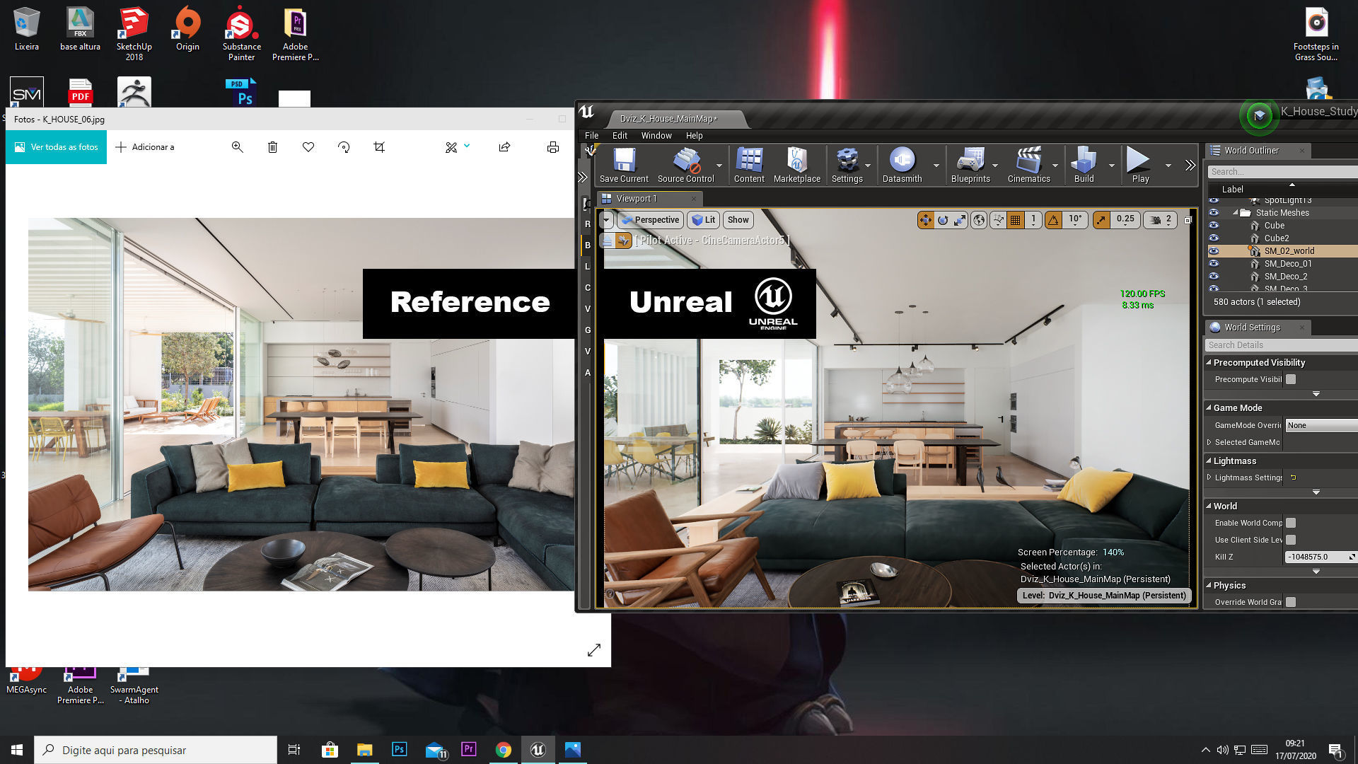  Realistic House Archviz UE4 Project Low-poly 3D model_5