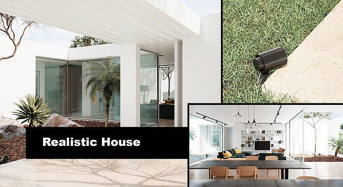  Realistic House Archviz UE4 Project Low-poly 3D model