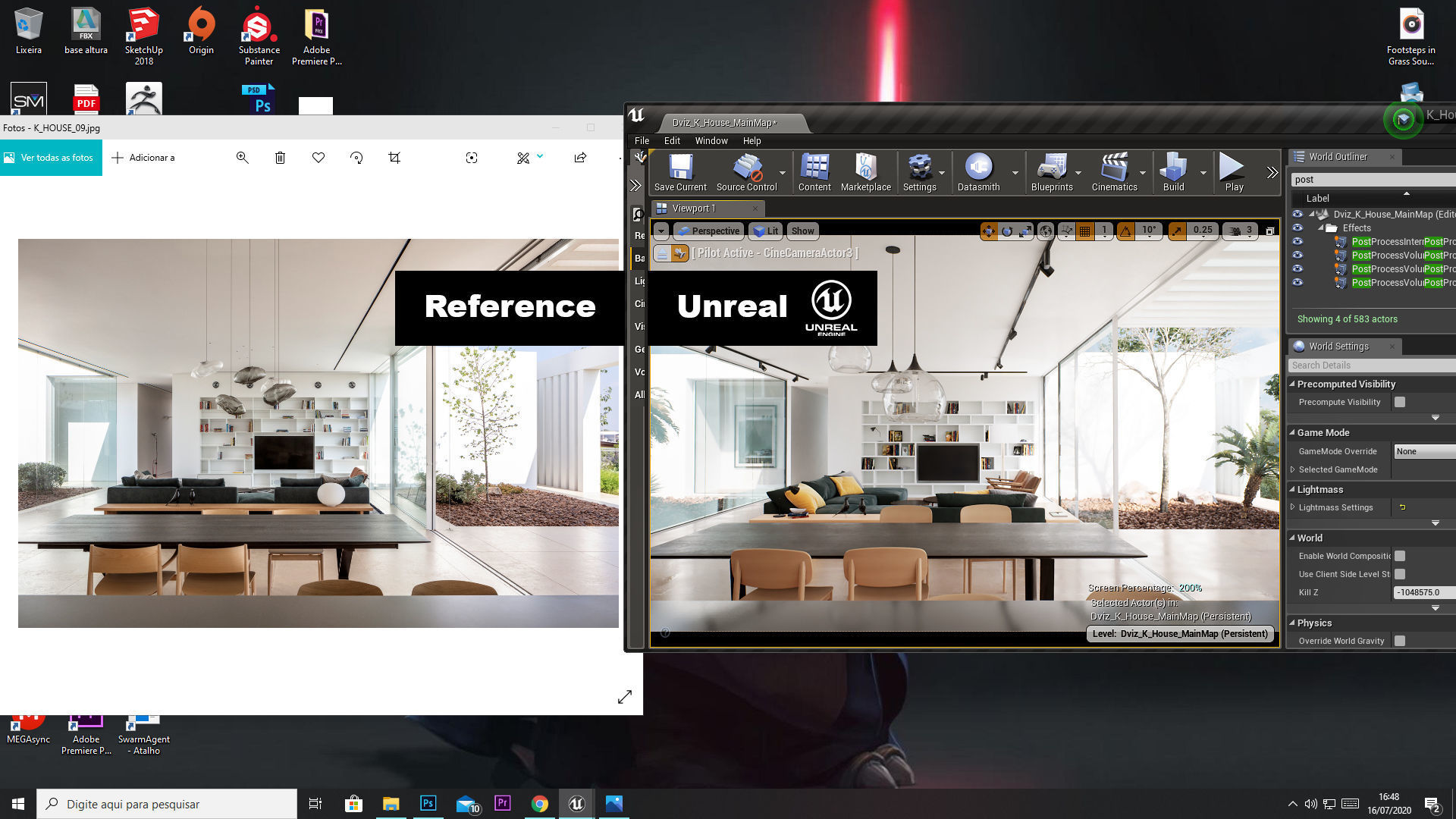  Realistic House Archviz UE4 Project Low-poly 3D model_3