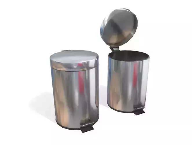 Office Bin - Low Poly Low-poly 3D model