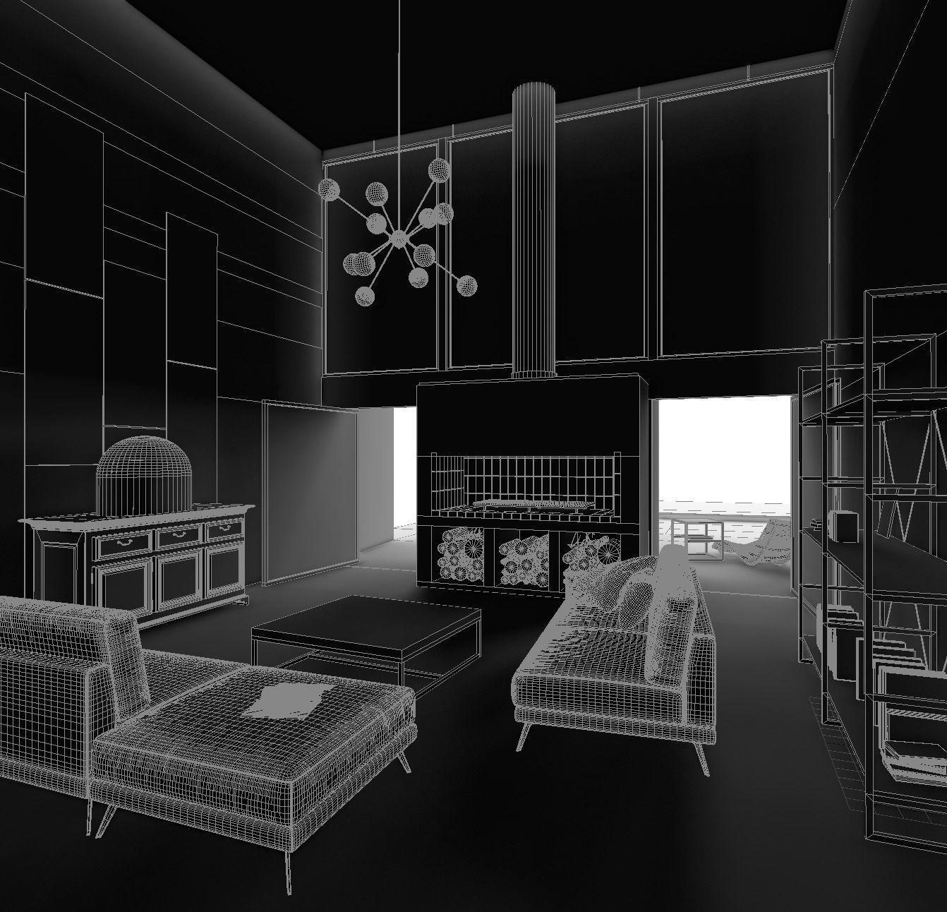 Architect House 3D model_6