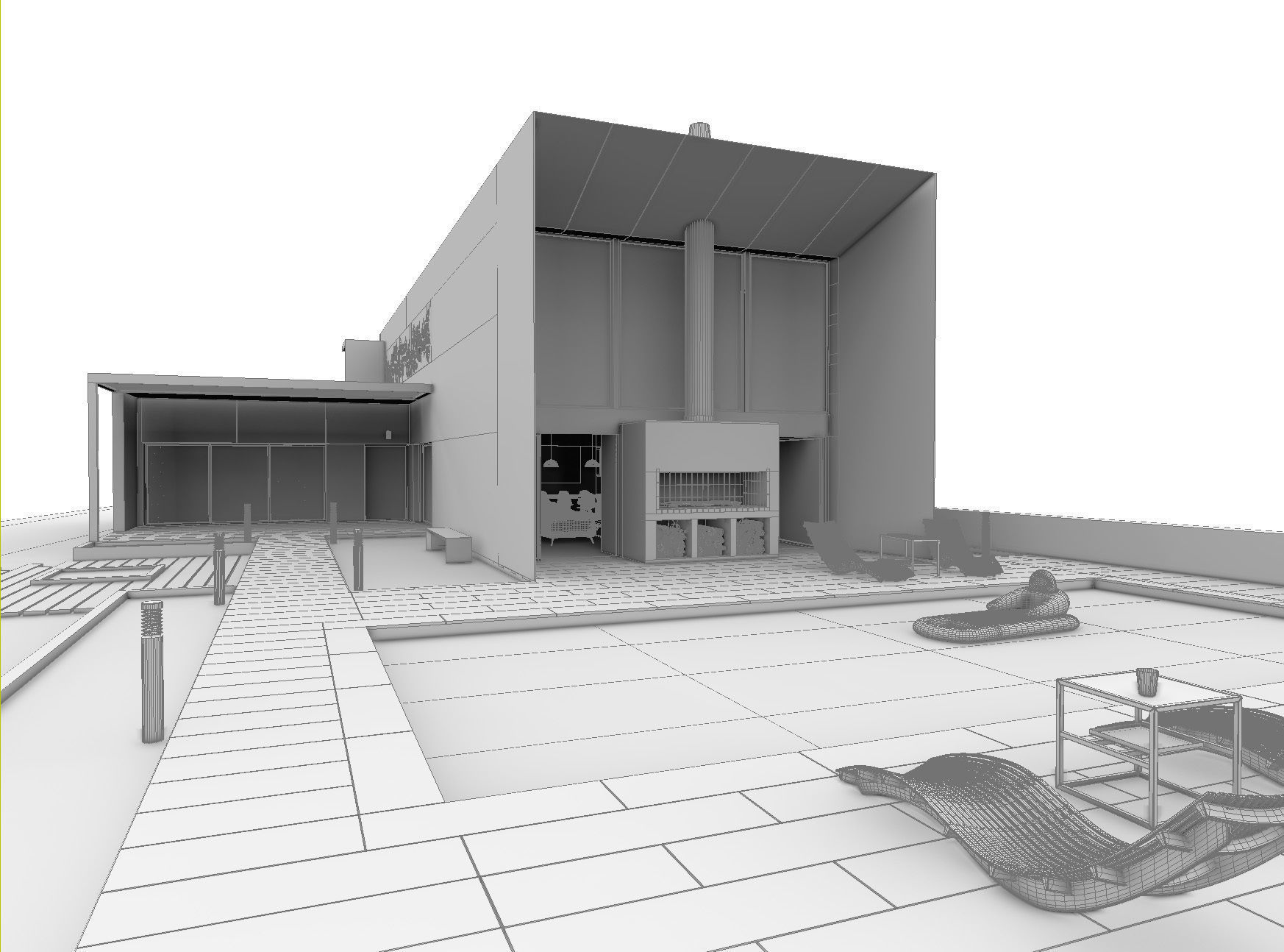 Architect House 3D model_4