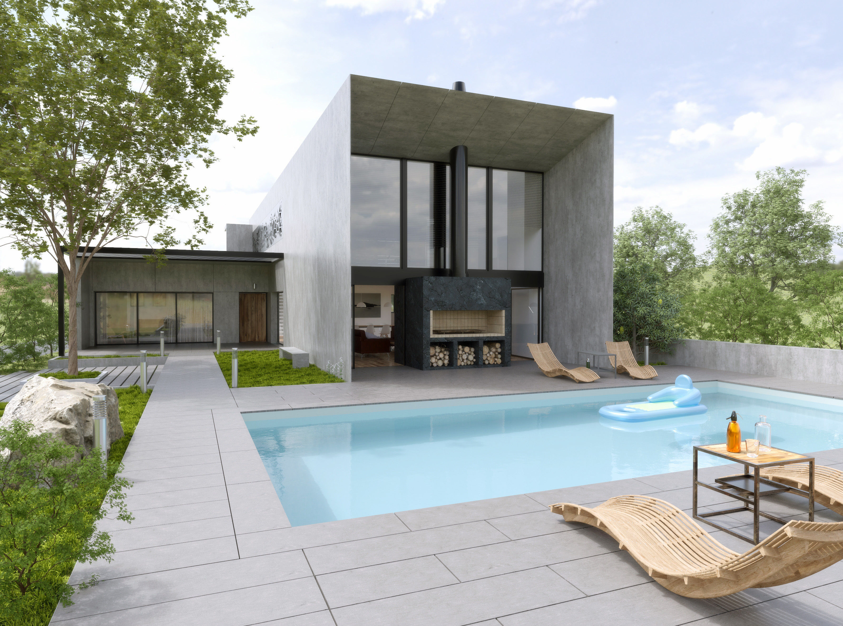 Architect House 3D model_1