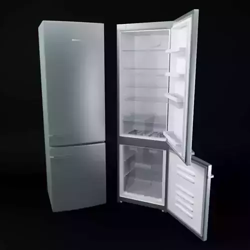 Modern Refrigerator With A Freezer