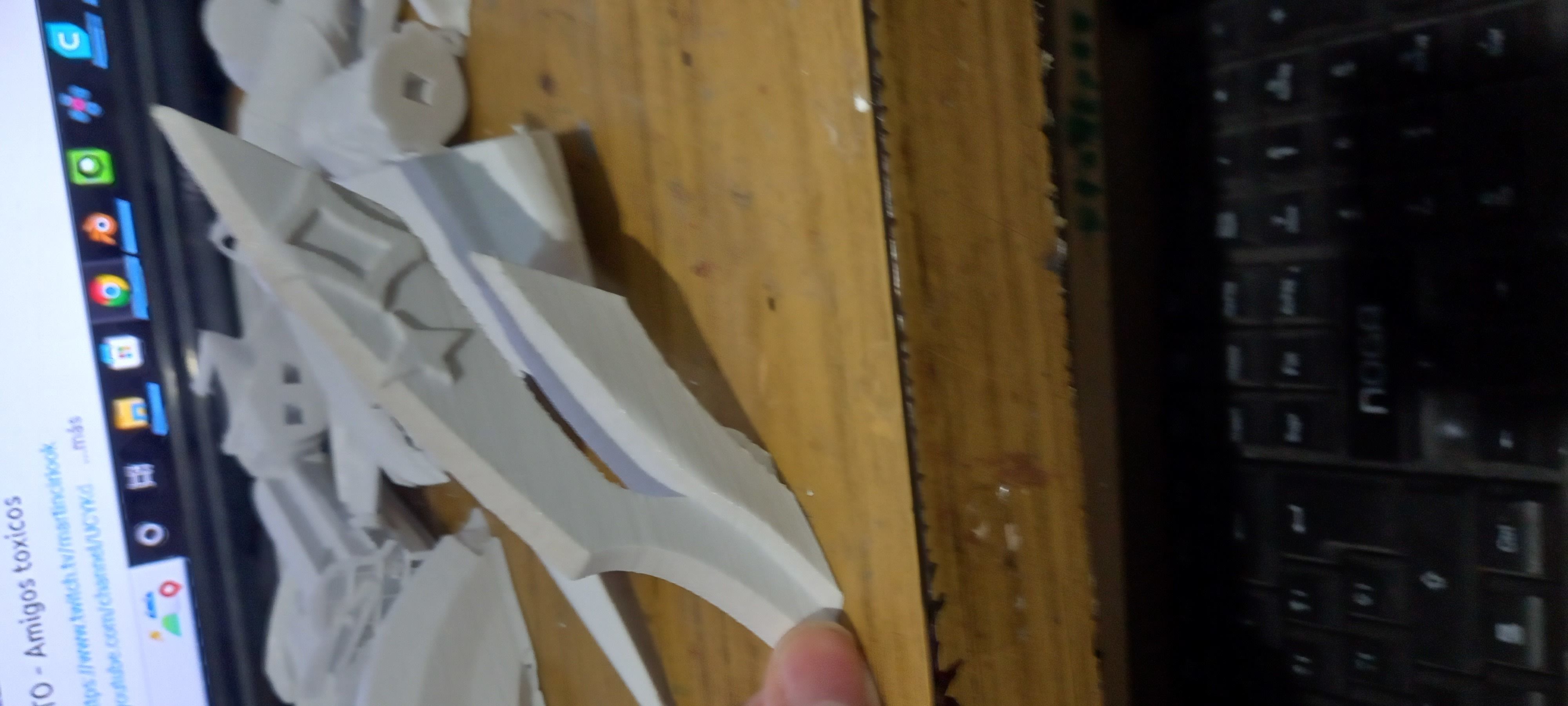 genshin impact bow amos 3D print model_7