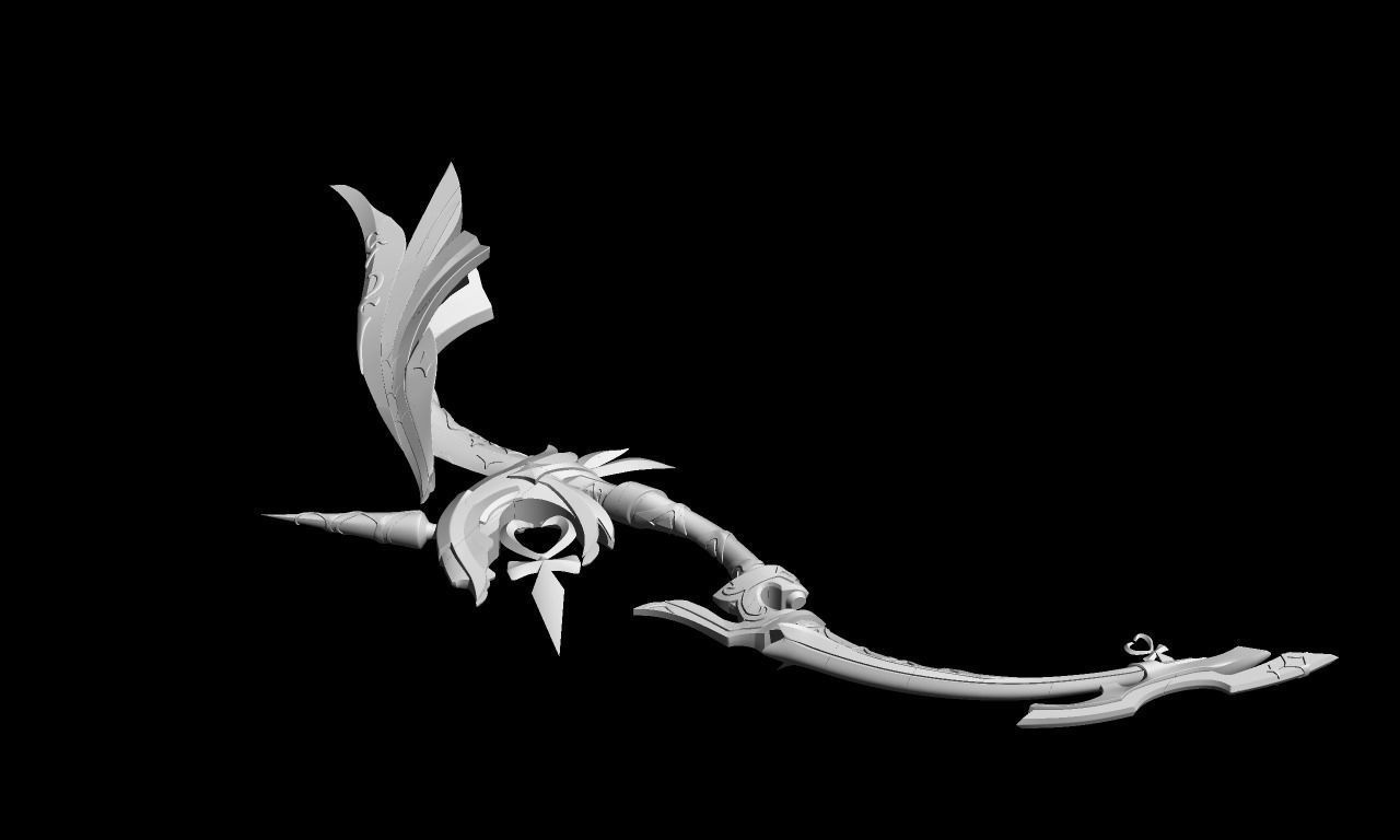 genshin impact bow amos 3D print model_4