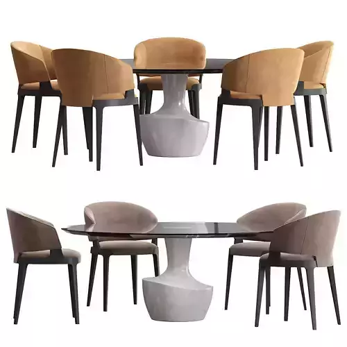 Potocco Velis chair Anfora table