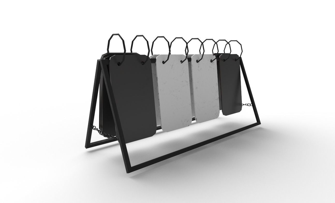 Calendar Low-poly 3D model_6