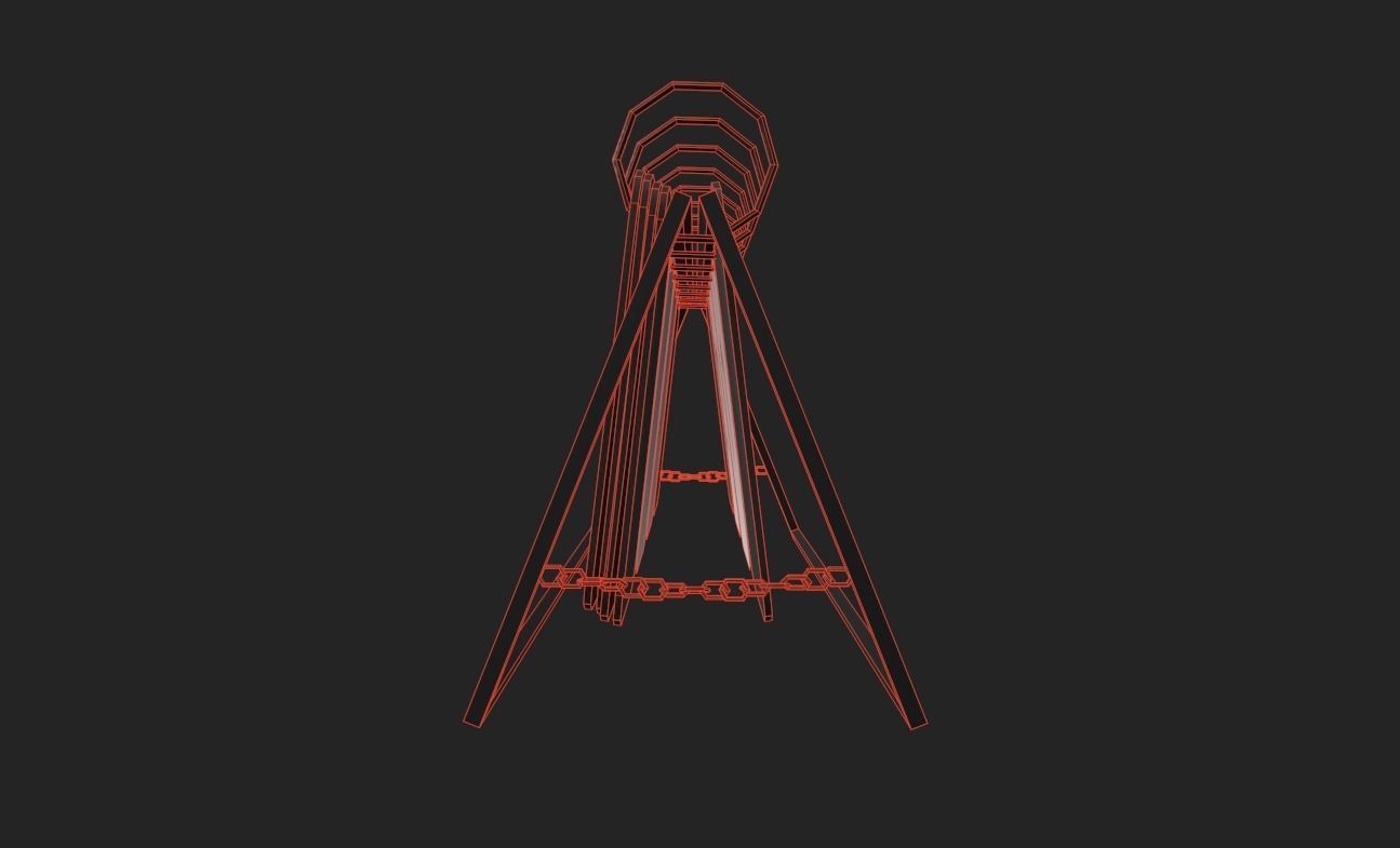 Calendar Low-poly 3D model_5