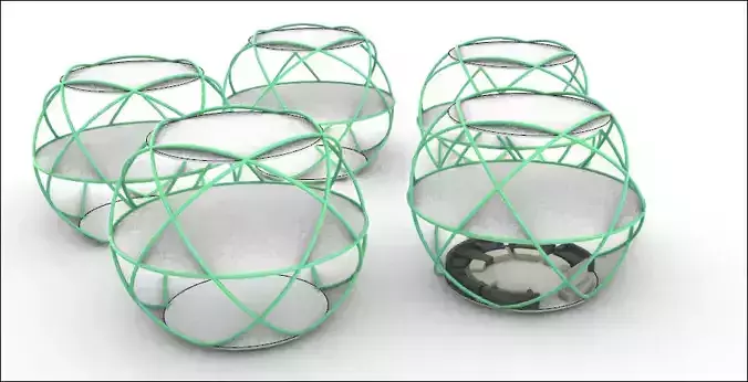 house five wire baskets