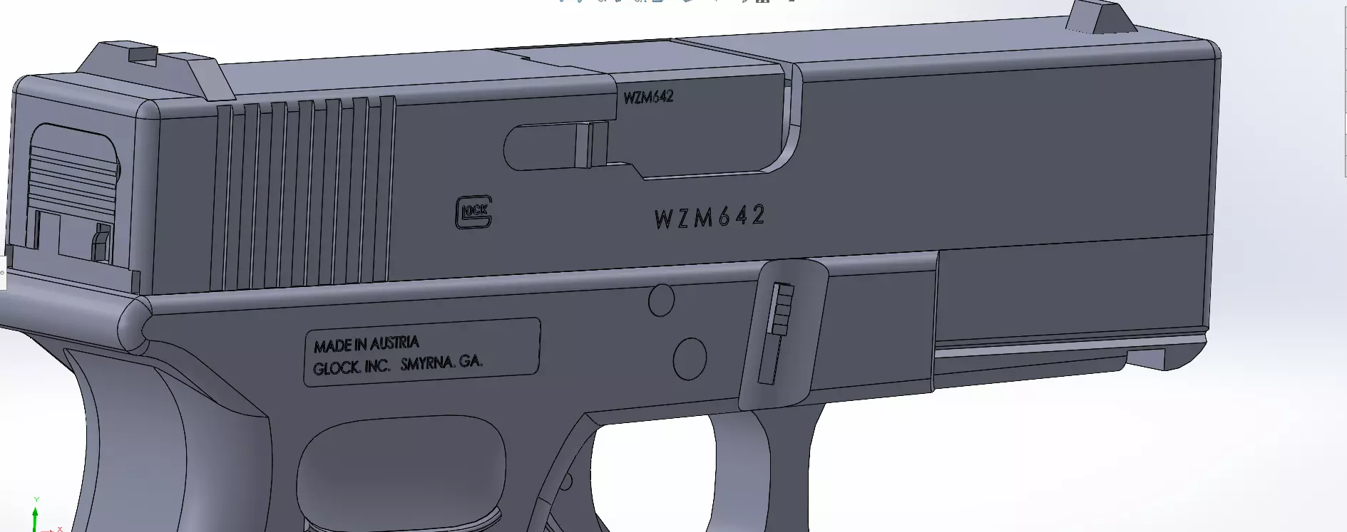 Glock 19 Gen 4 Free 3D model