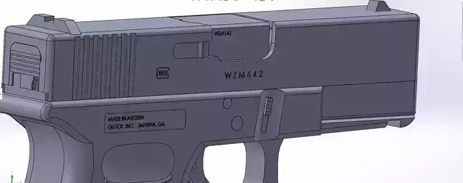 Glock 19 Gen 4 Free 3D model