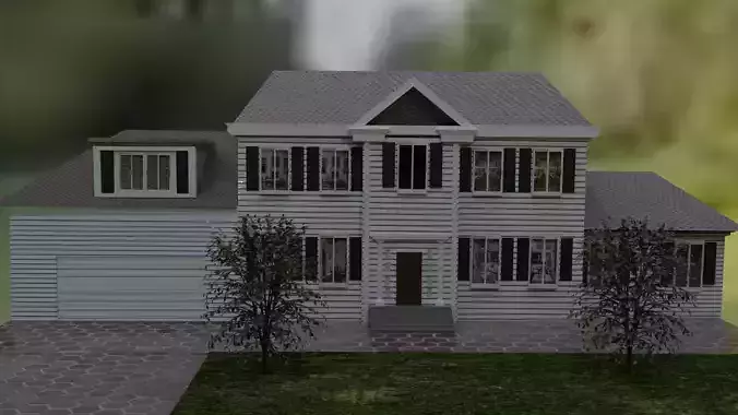 Modern  realistic house