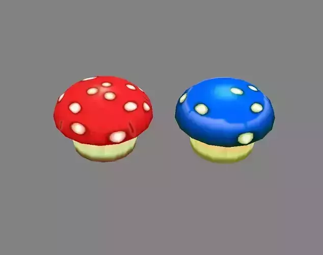 Cartoon poisonous mushroom