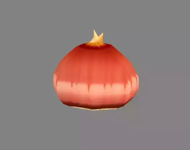 Cartoon sprouted seeds - germinated Eleocharis dulcis - chestnut