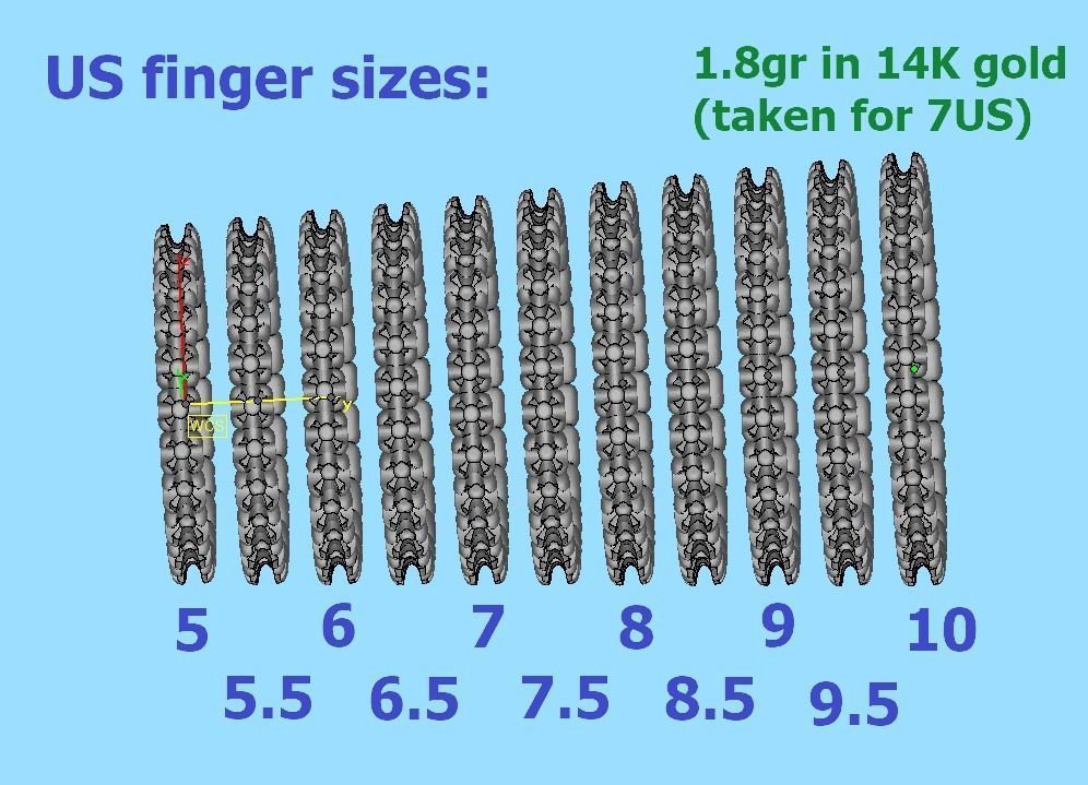 Eternity Wedding Band Ring 2mm Round Stones 3dmodel 3D print model_19