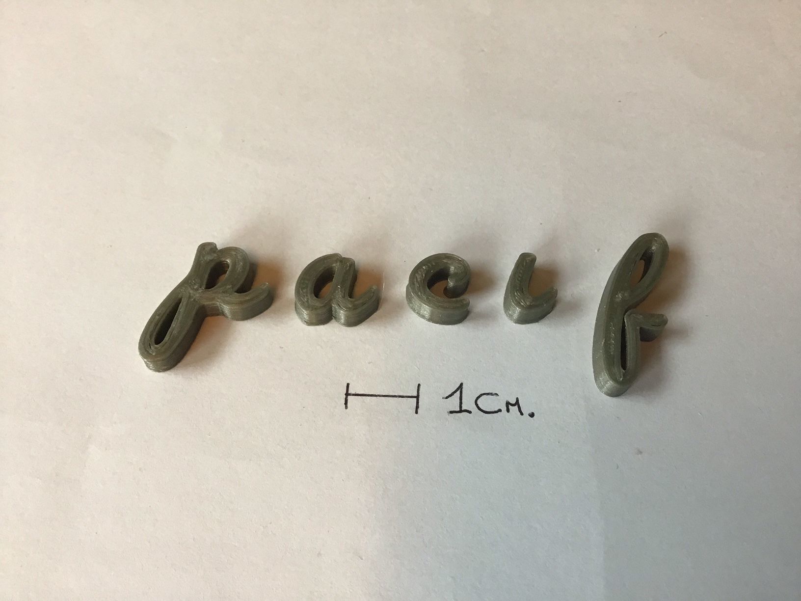 PACIF uppercase and lowercase 3D Letters STL FILE  3D print model_6