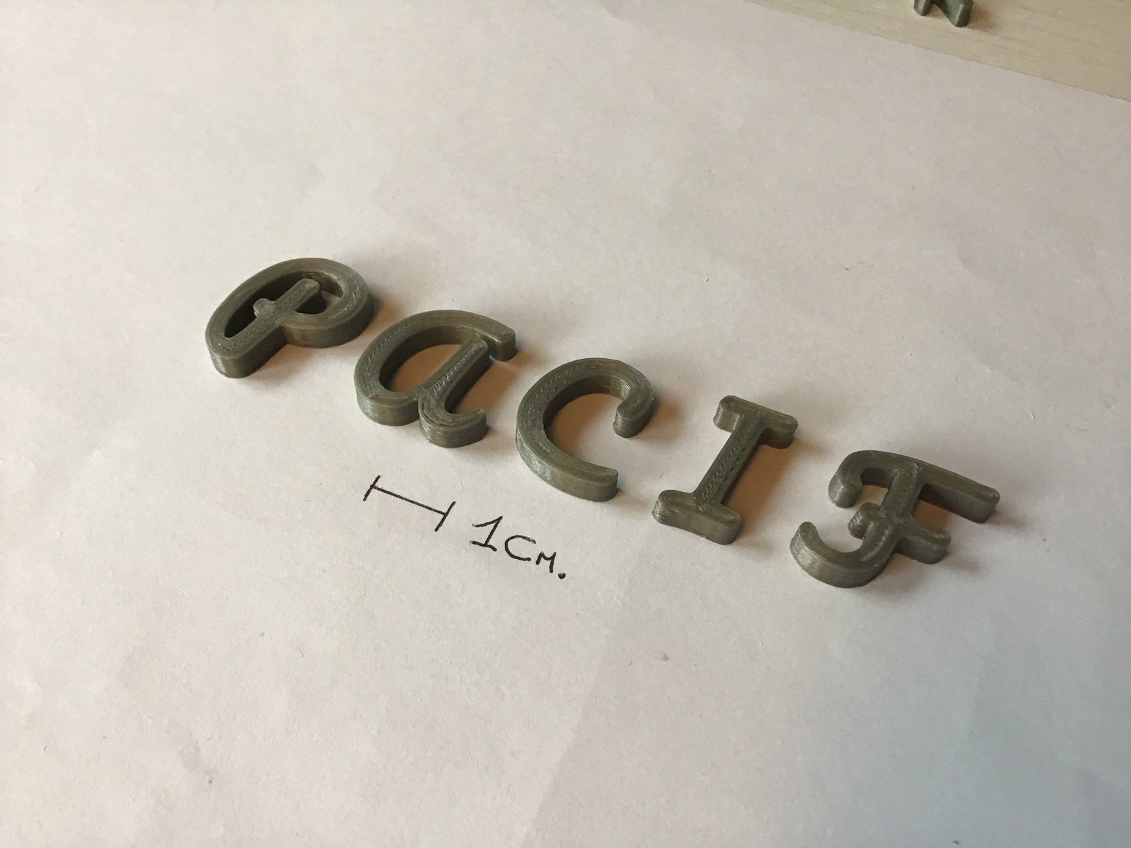 PACIF uppercase and lowercase 3D Letters STL FILE  3D print model_4