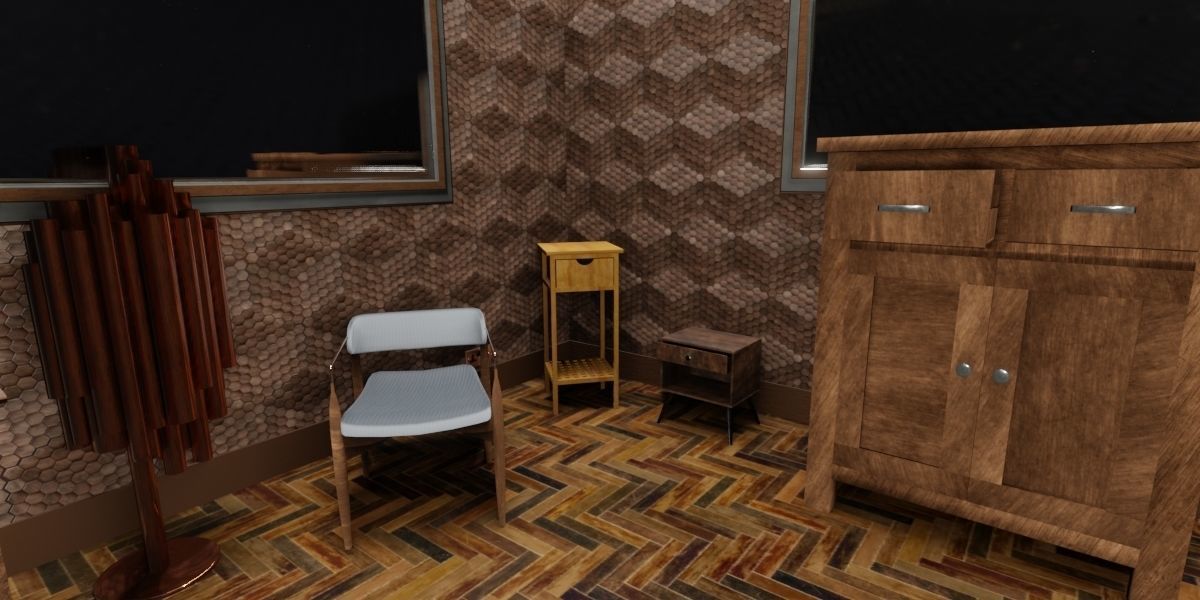 Furniture 3D Model Pack Low-poly 3D model_23