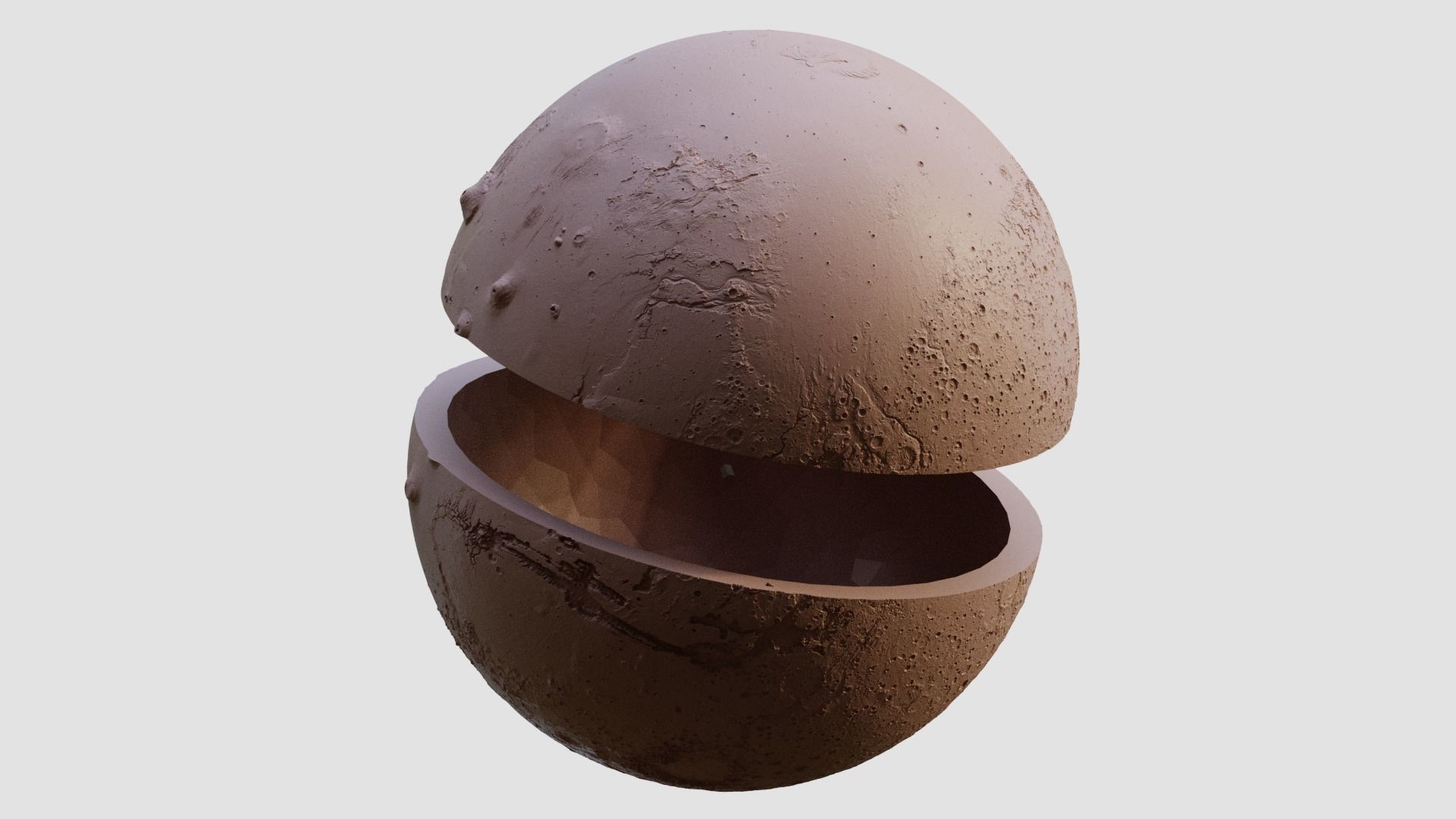 Mars - two insertable parts 3D print model_13