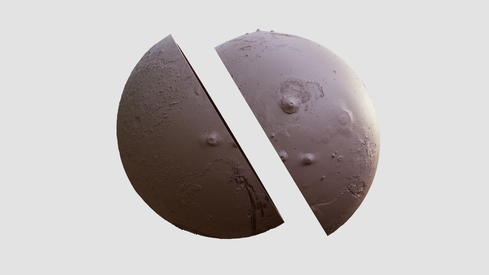 Mars - two insertable parts 3D print model_12