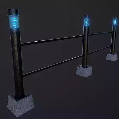 Garden Lights Low-poly 3D model