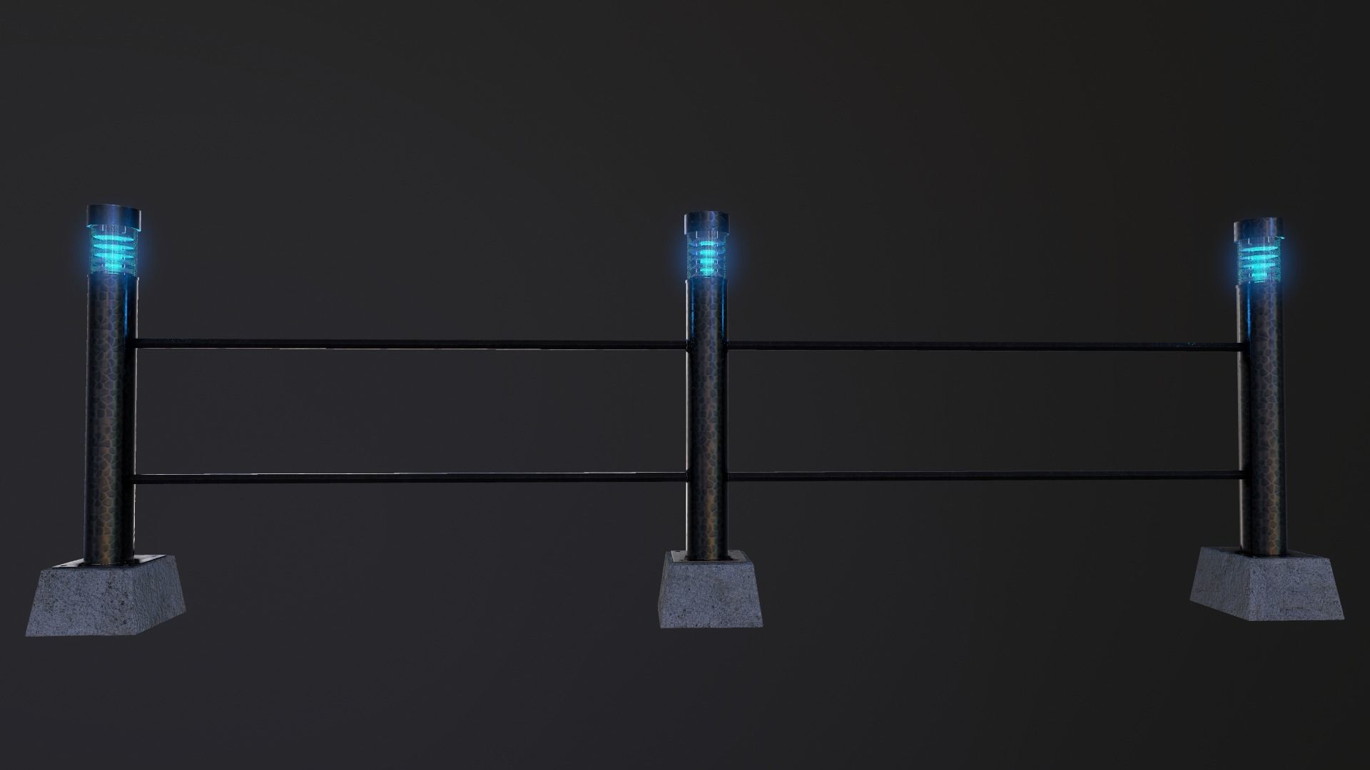 Garden Lights Low-poly 3D model_2