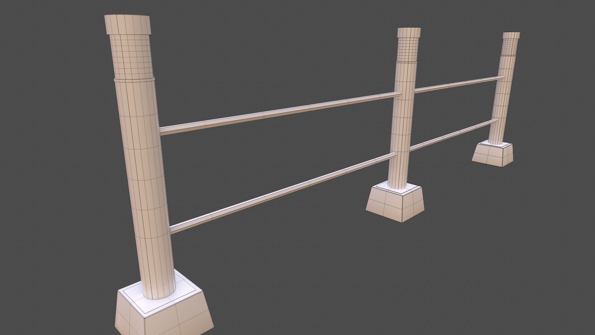 Garden Lights Low-poly 3D model_9