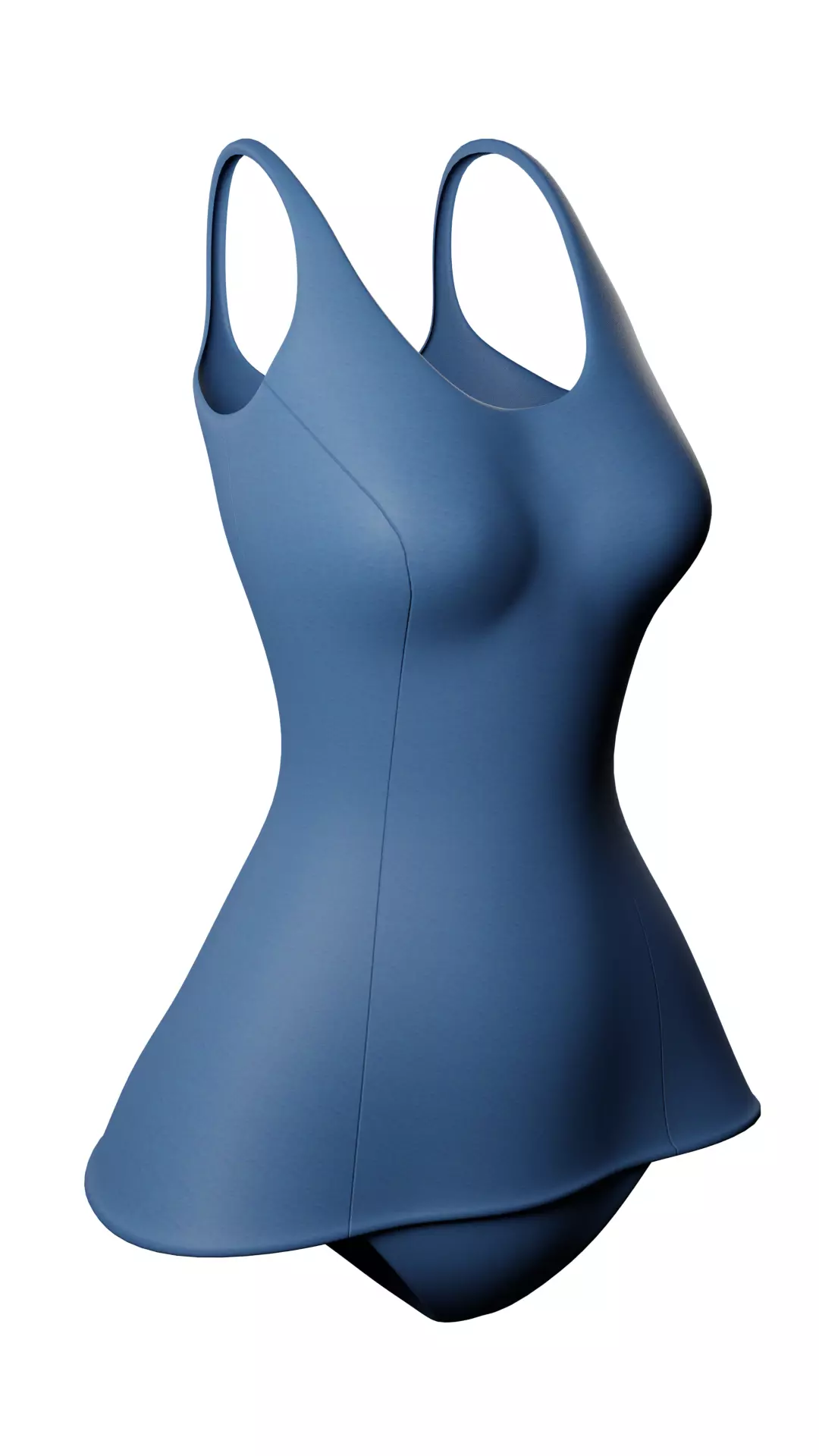 Basic Sukumizu One piece swimsuit Low-poly 3D model