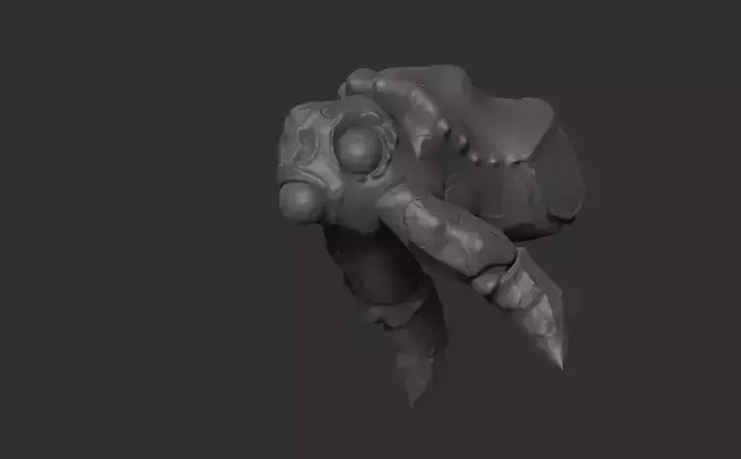 Aqua creature sculpt model