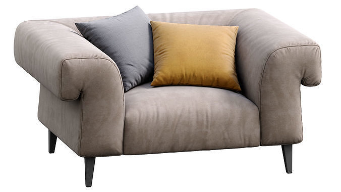 Armchair Soho By Gianfranco Ferre 3D model