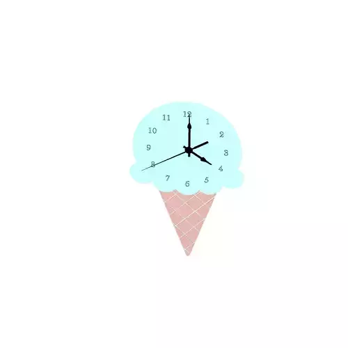 Scandinavian Ice Cream Wall Clock