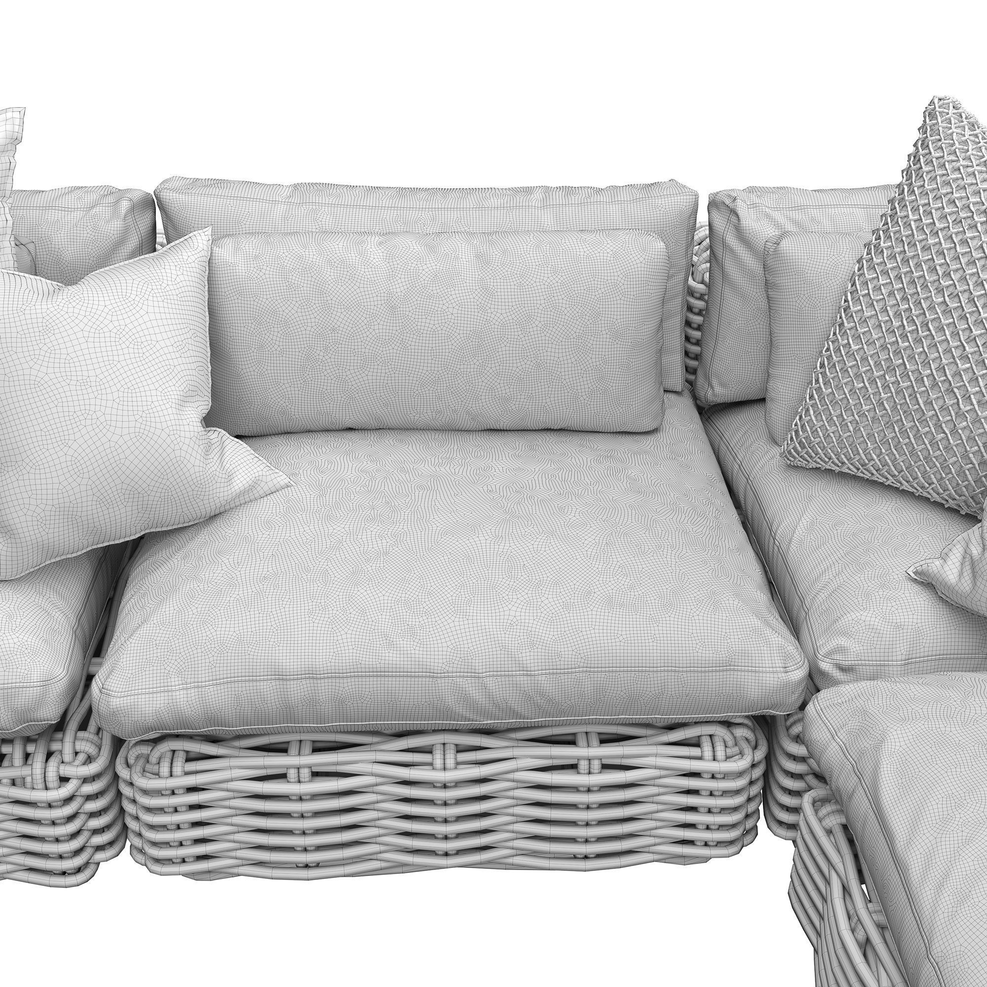 Zulu modular sofa 3D model_4