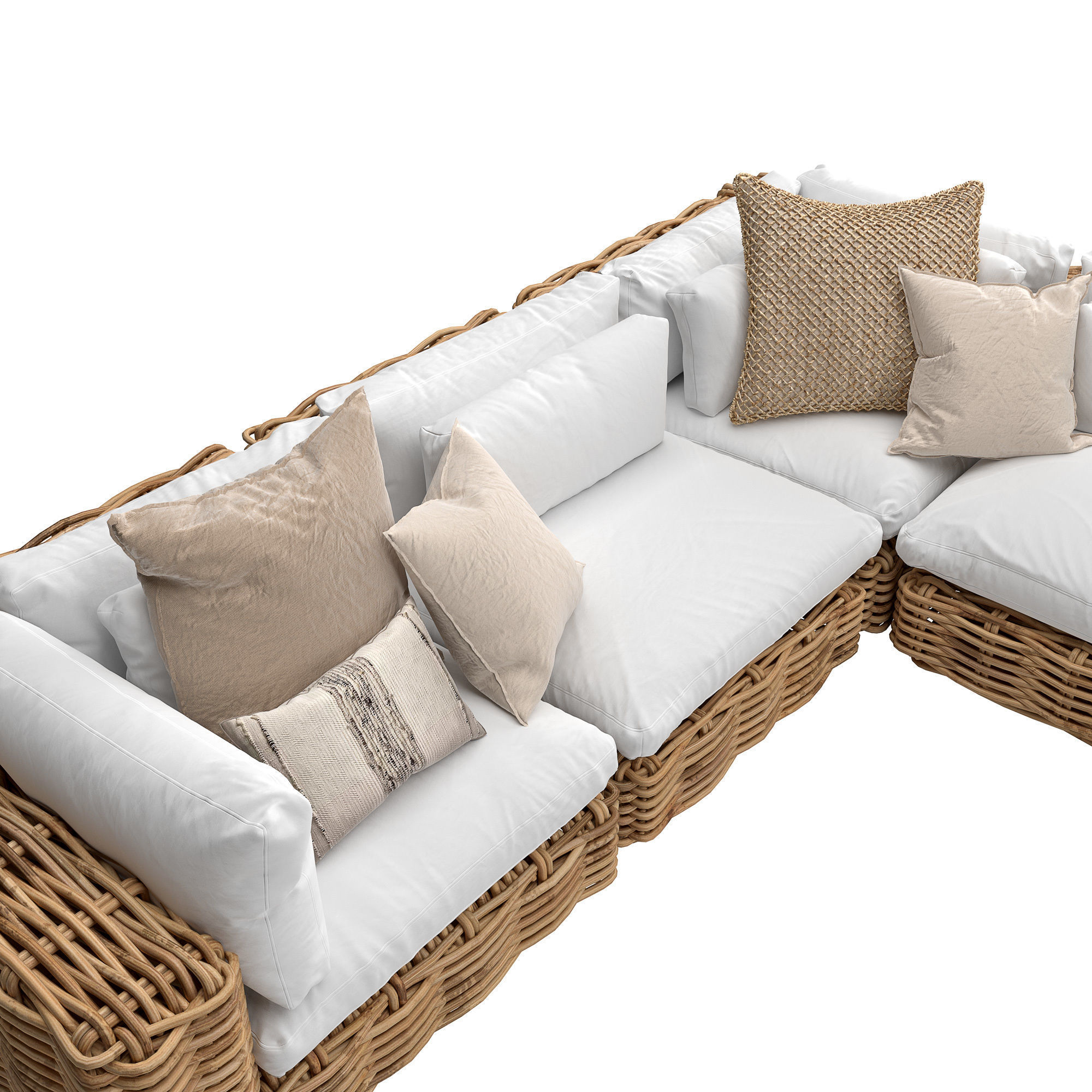 Zulu modular sofa 3D model_5