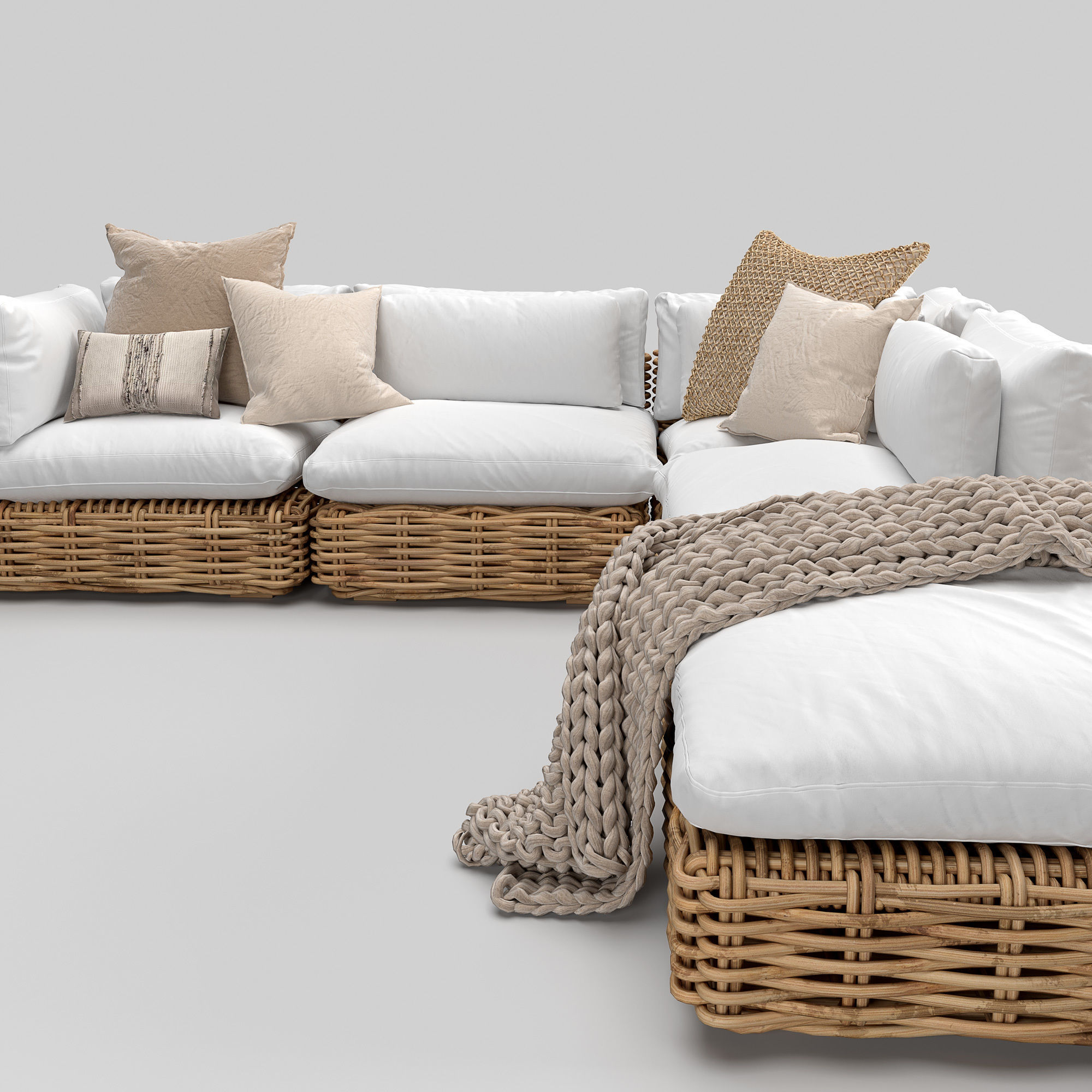 Zulu modular sofa 3D model_1