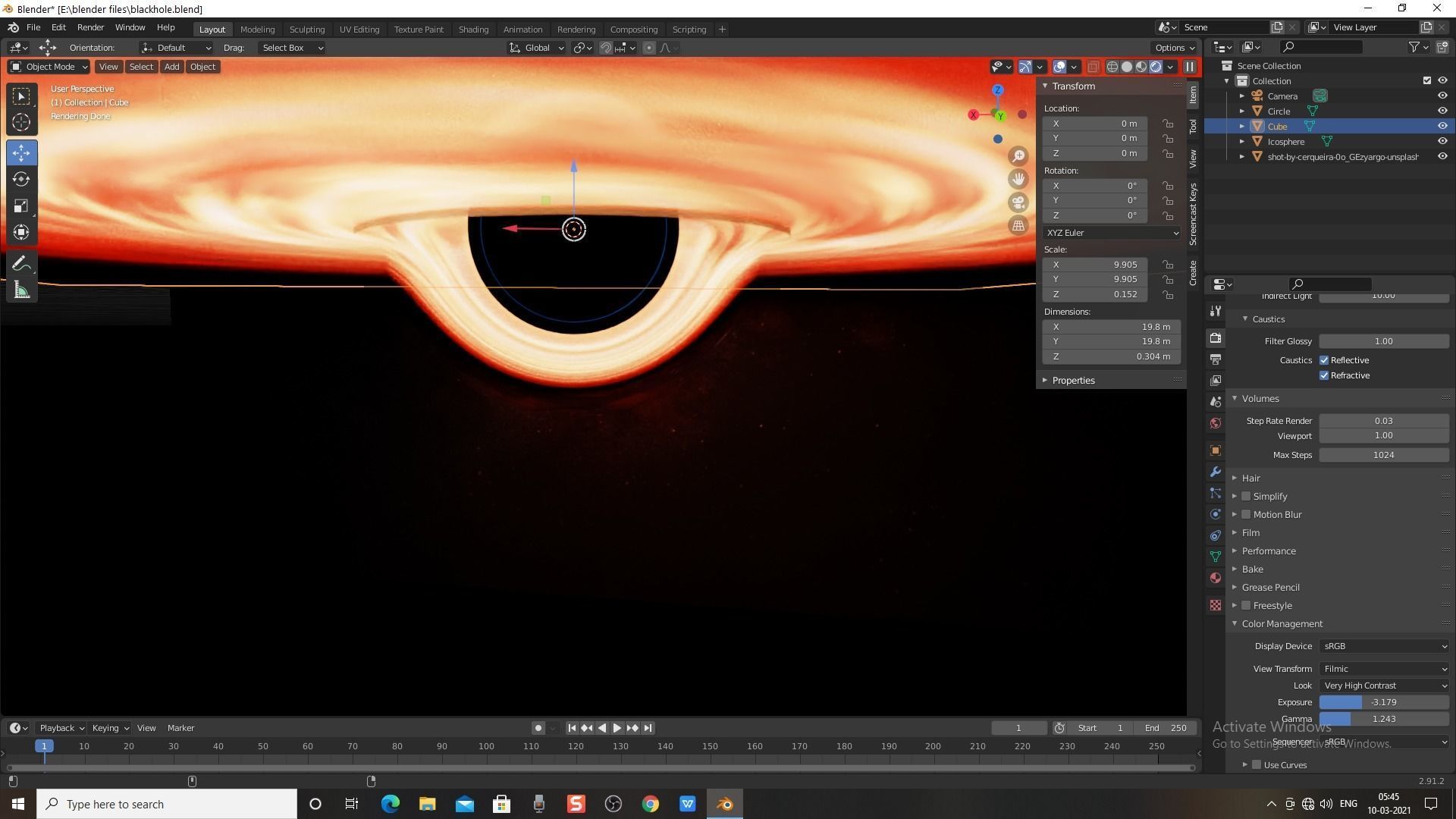 Black Hole  Free 3D model_17