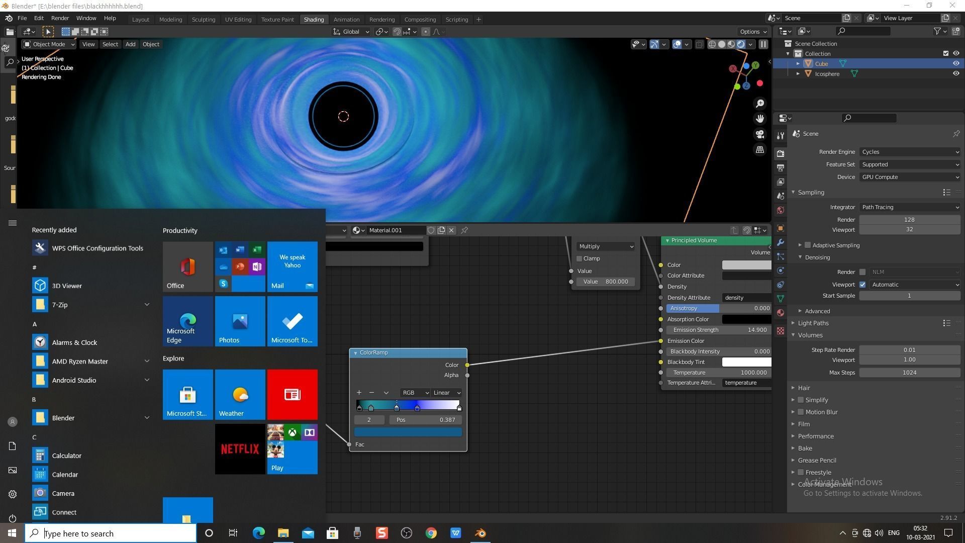 Black Hole  Free 3D model_11