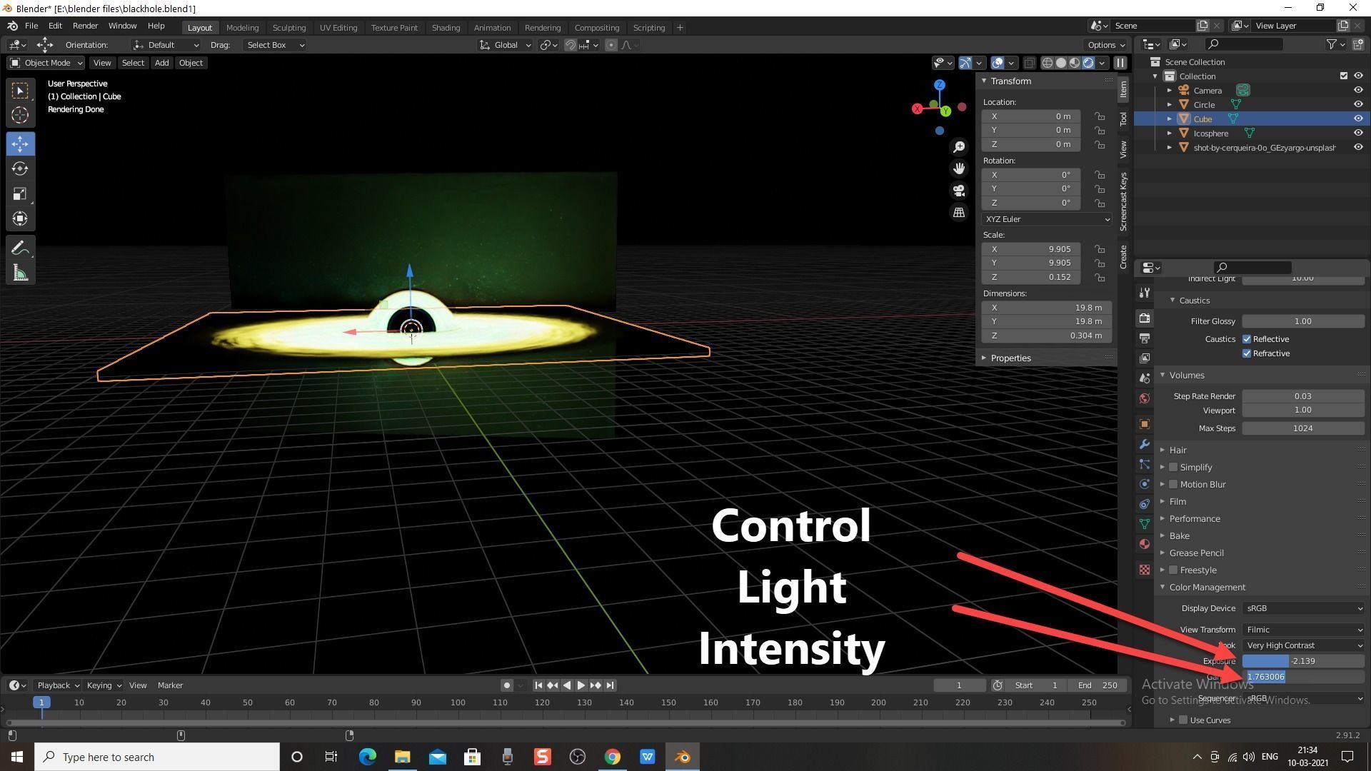 Black Hole  Free 3D model_8