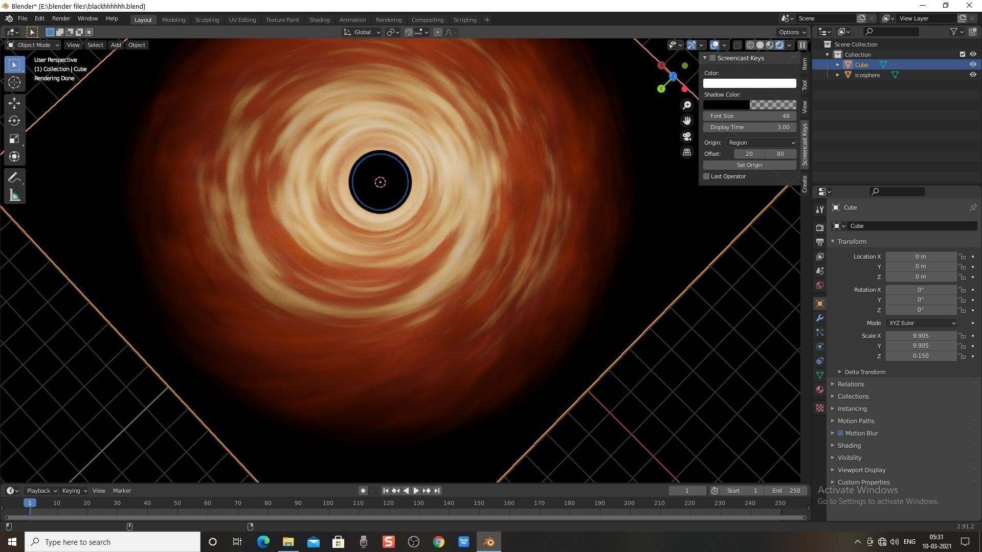 Black Hole  Free 3D model_10