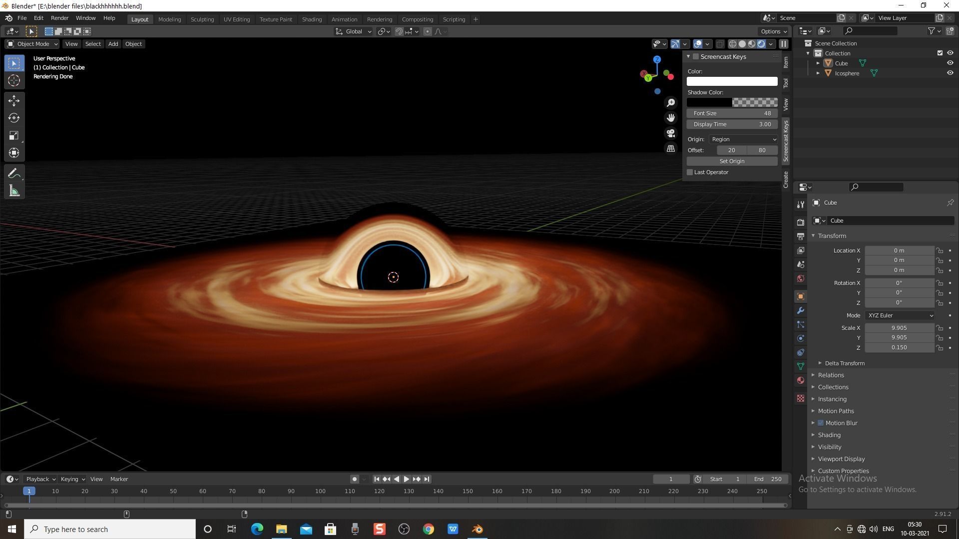 Black Hole  Free 3D model_9