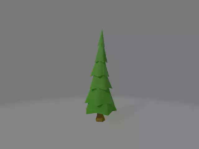 Low Poly tree pine