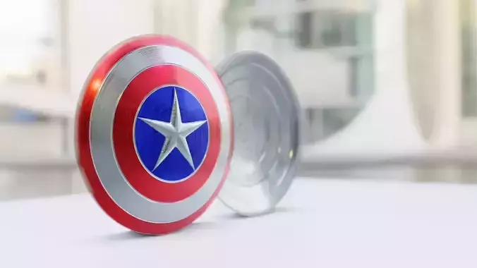 Captain America simple shield  3D print model
